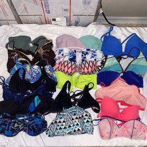 Bundle of 19 Swimsuit Tops